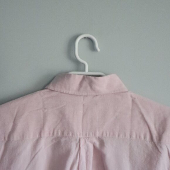 Steel & Jelly Mens Pink Sz M Linen Collared Button Down Short Sleeve Top - Picture 6 of 12